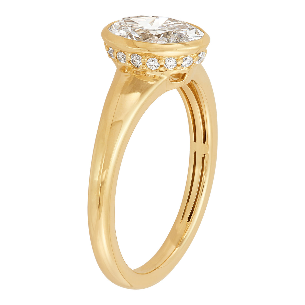 Bezel Engagement Ring