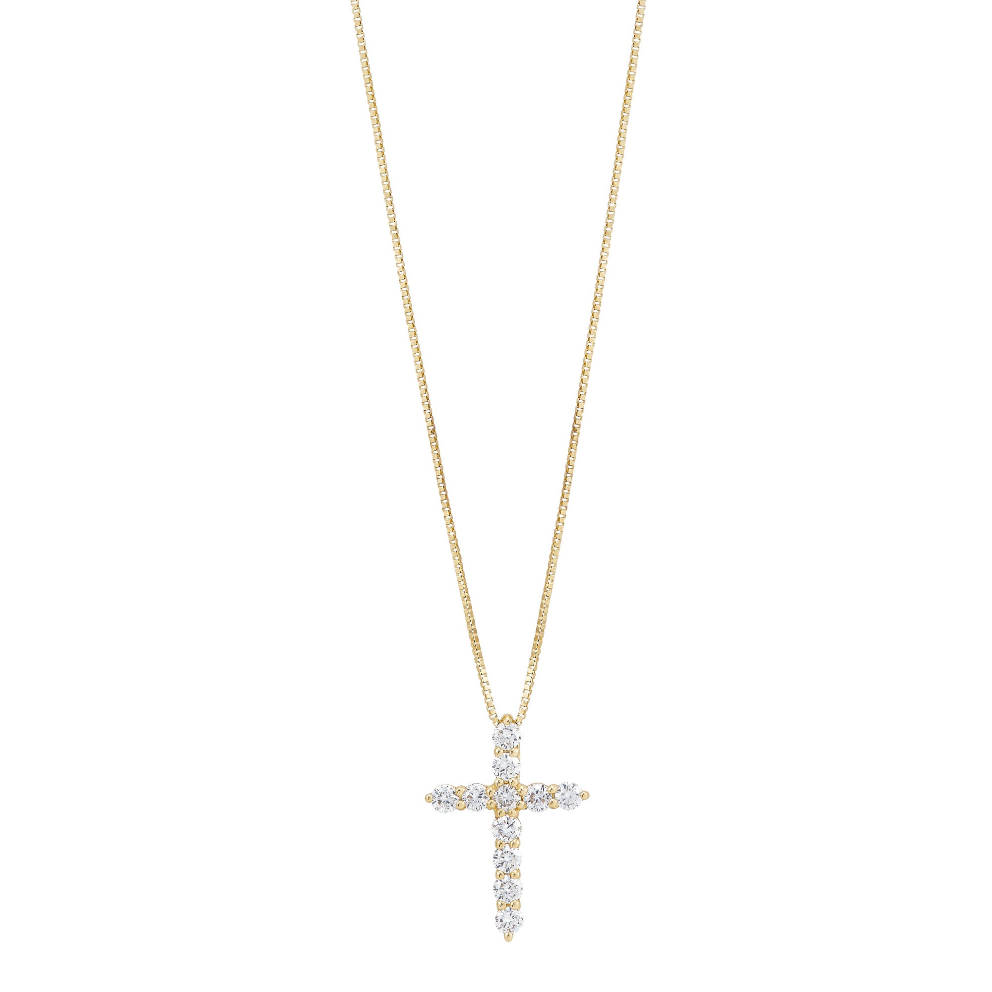 Lab Created Cross Pendant Necklace