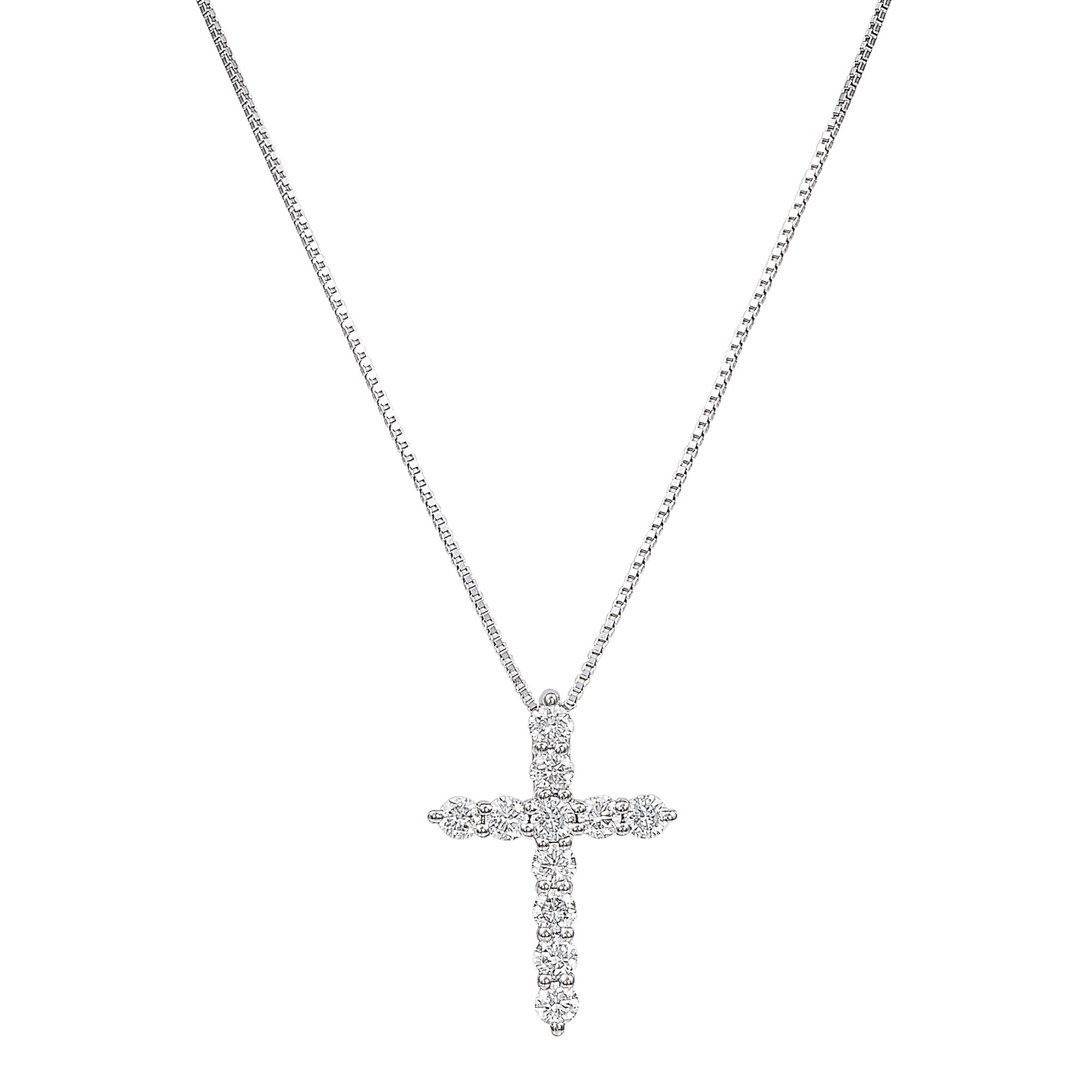 Lab Created Cross Pendant Necklace