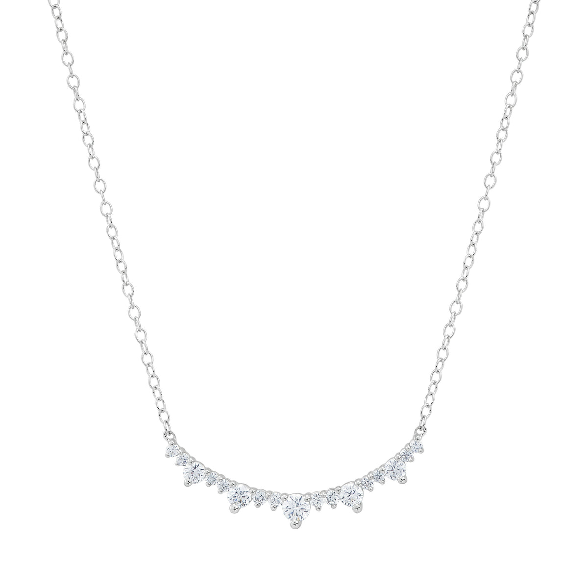 Lab Grown - 14Kw 1/2Cttw Diamond Necklace
