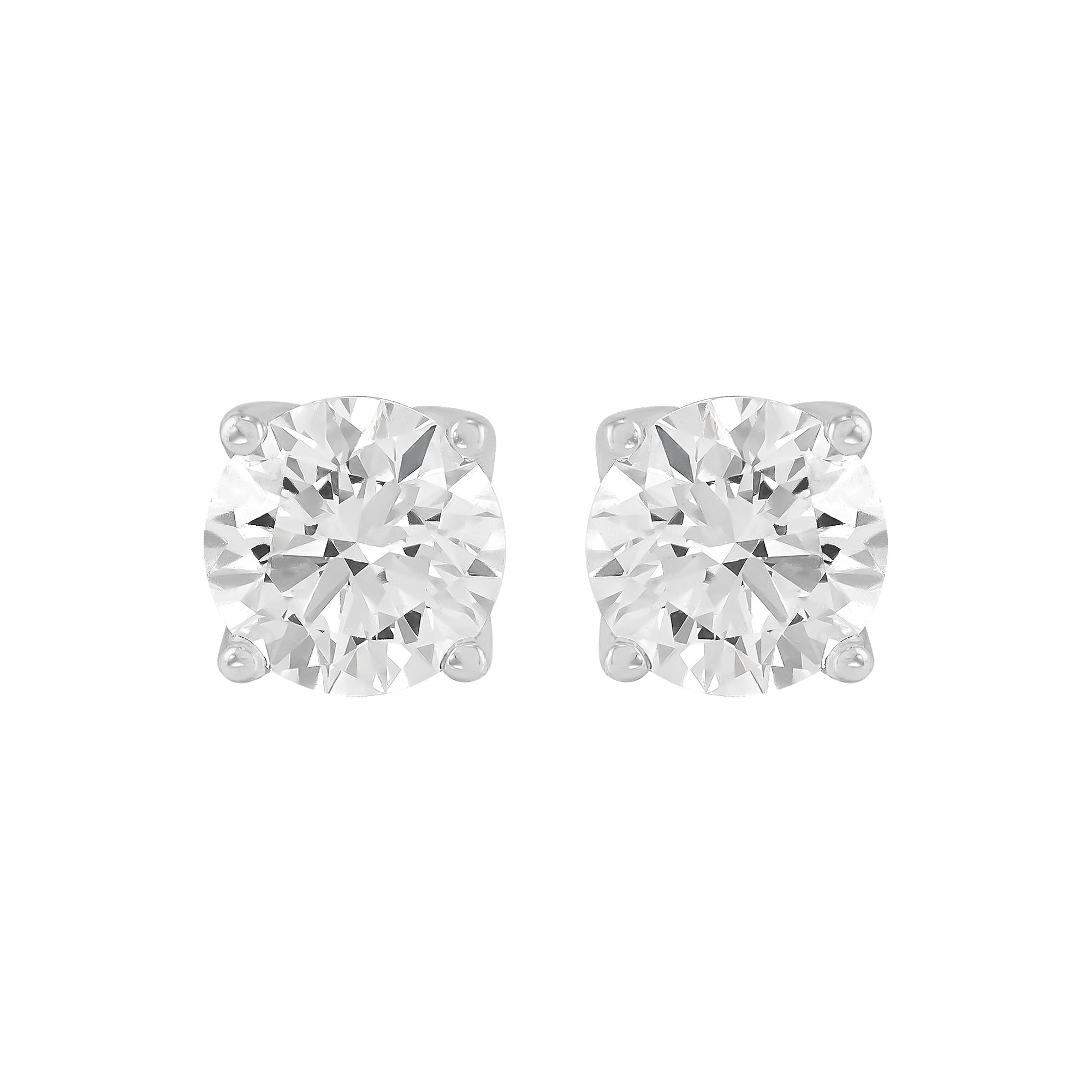 Four Prong Basket Studs