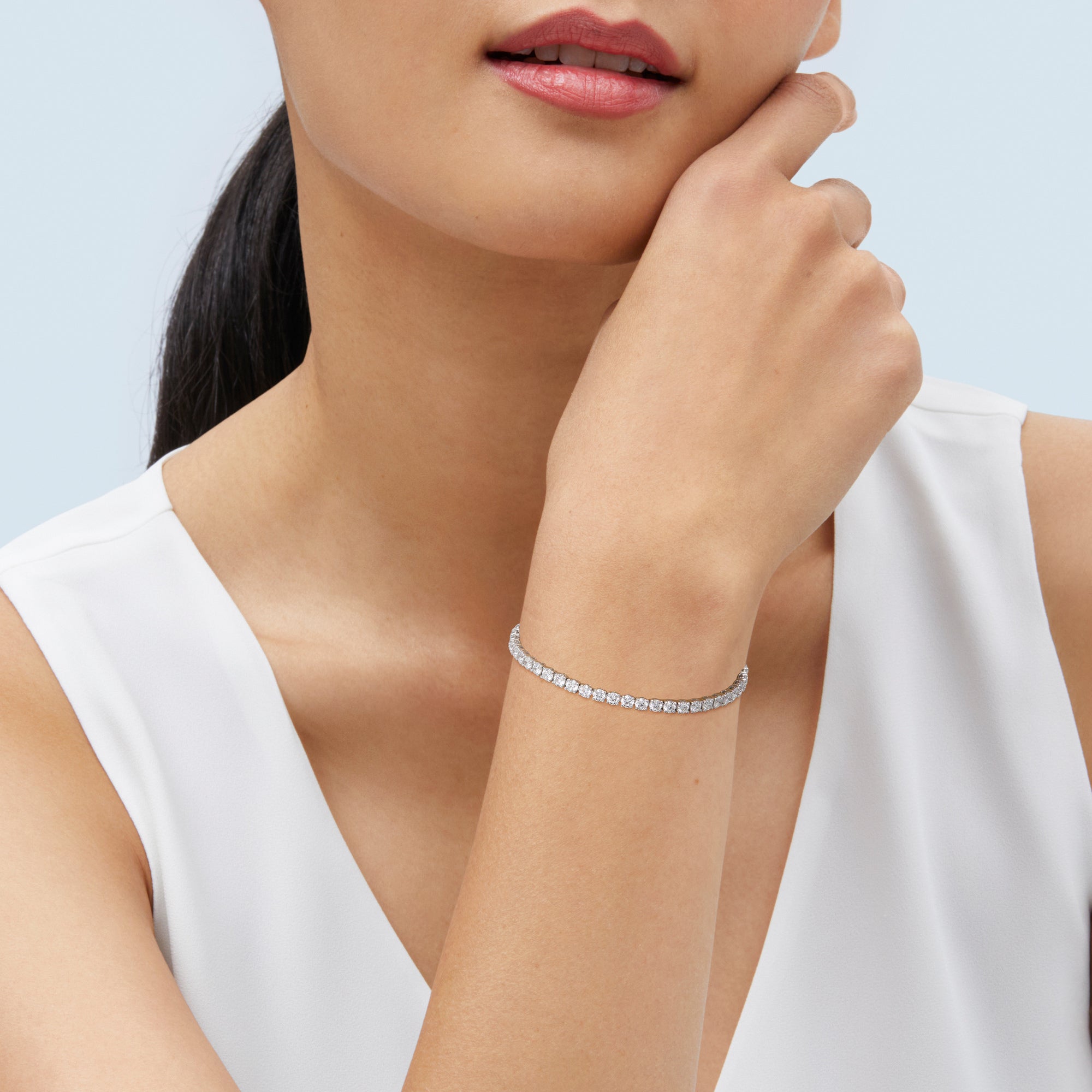 Lab Tennis Bracelet