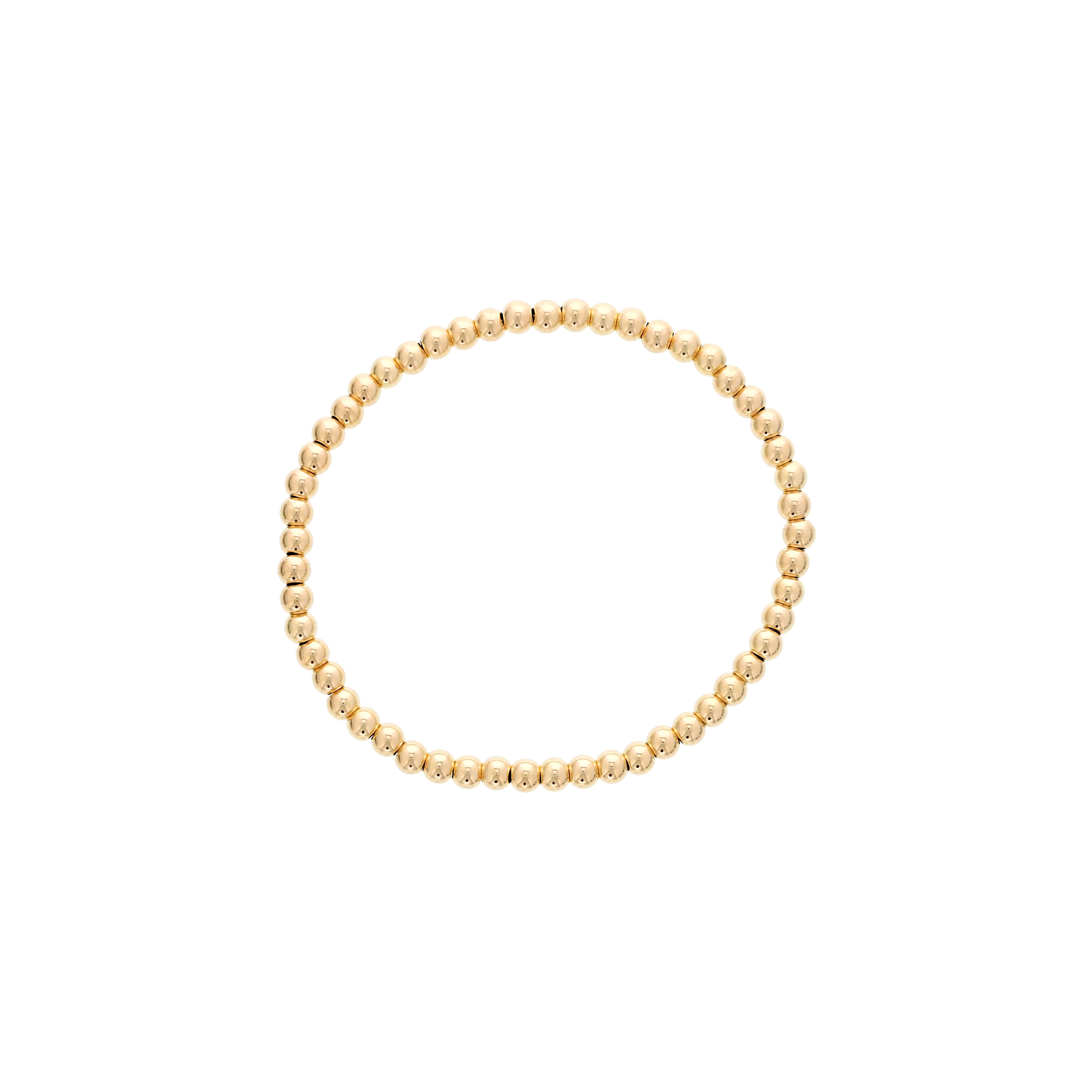 Shinebright - 7" 4Mm Gf Beaded Bracelet