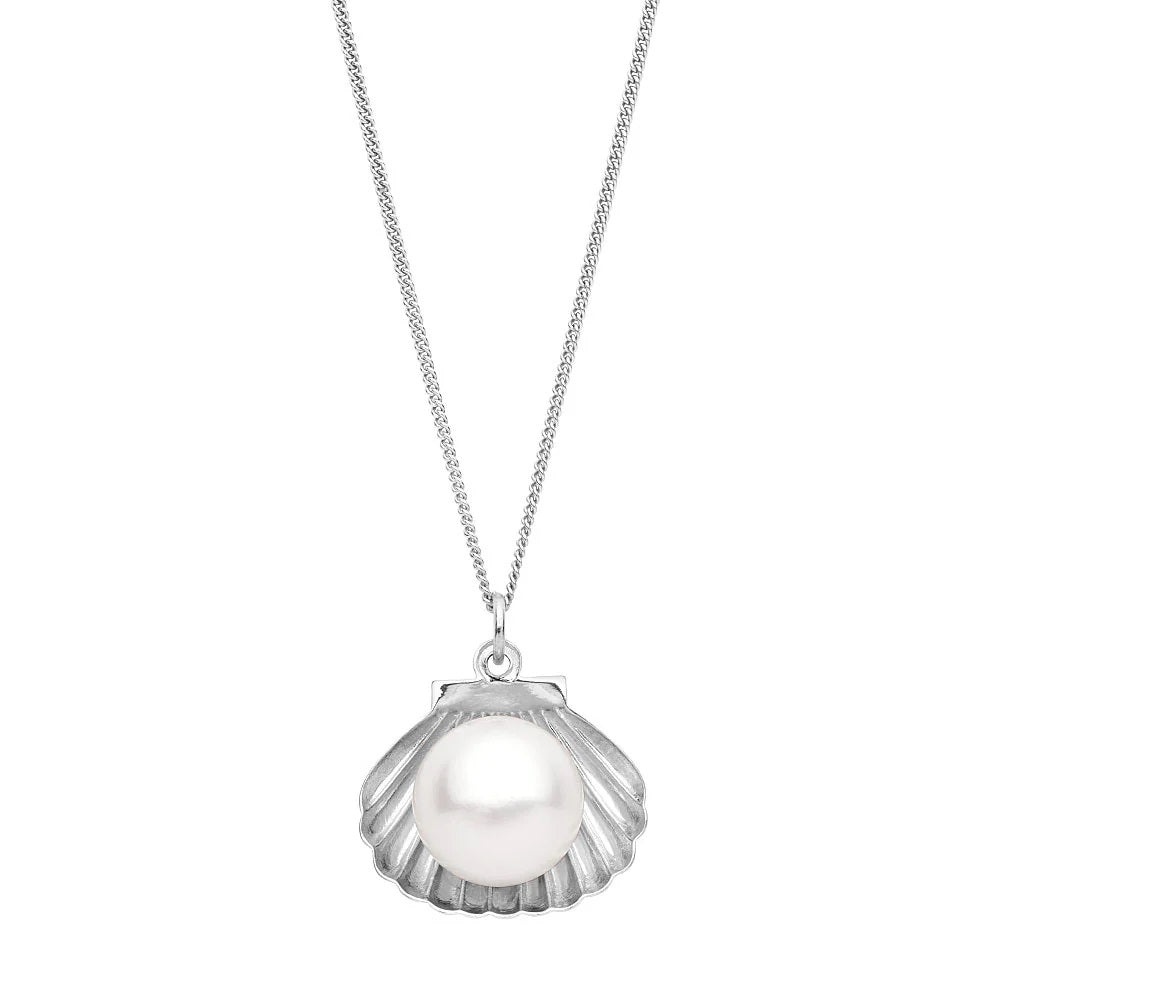 SS Pearl and Shell Pendant