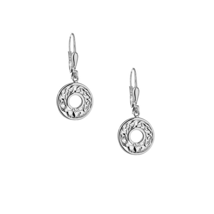 S/Sil Claddagh Leverback Earrings