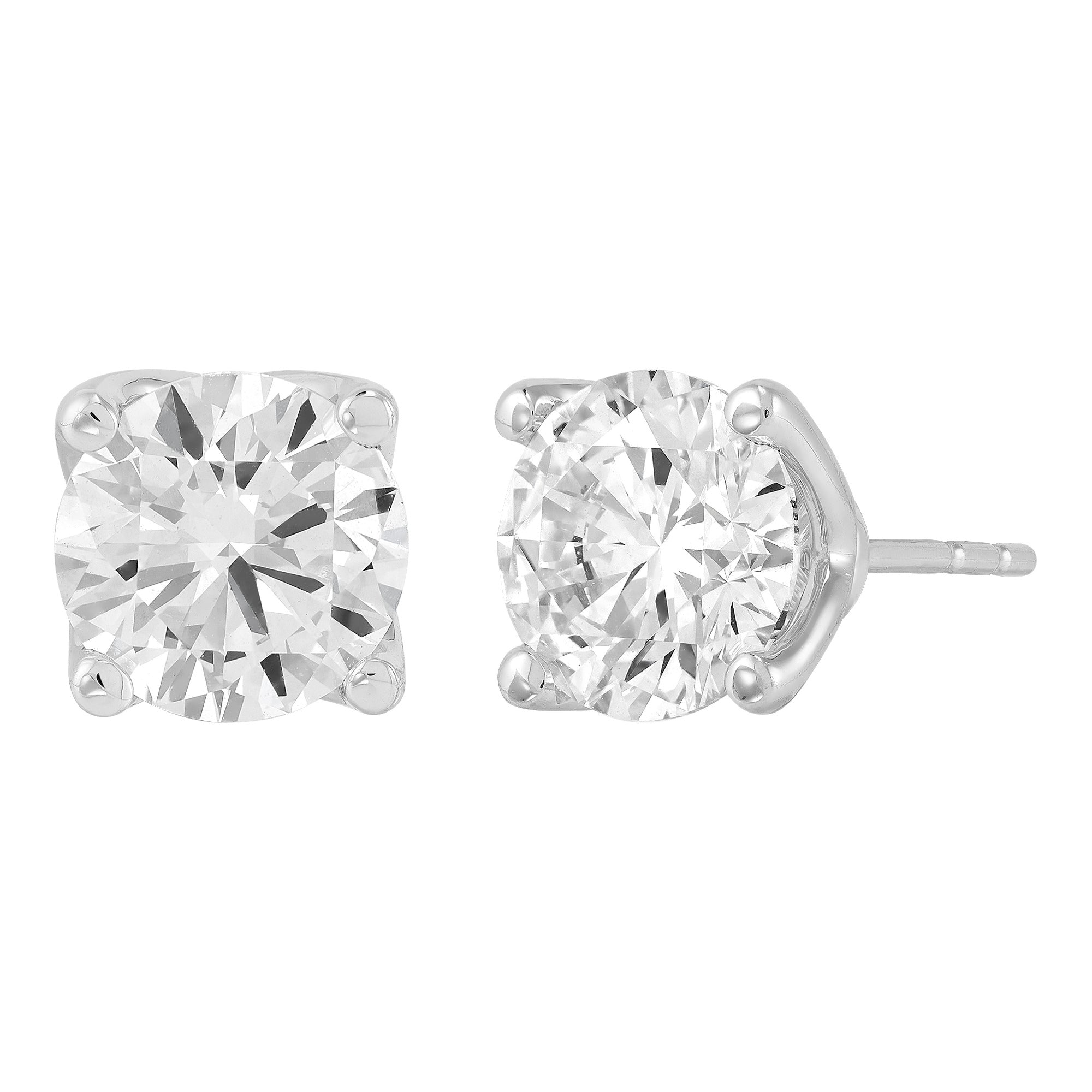 Four Prong Basket Studs