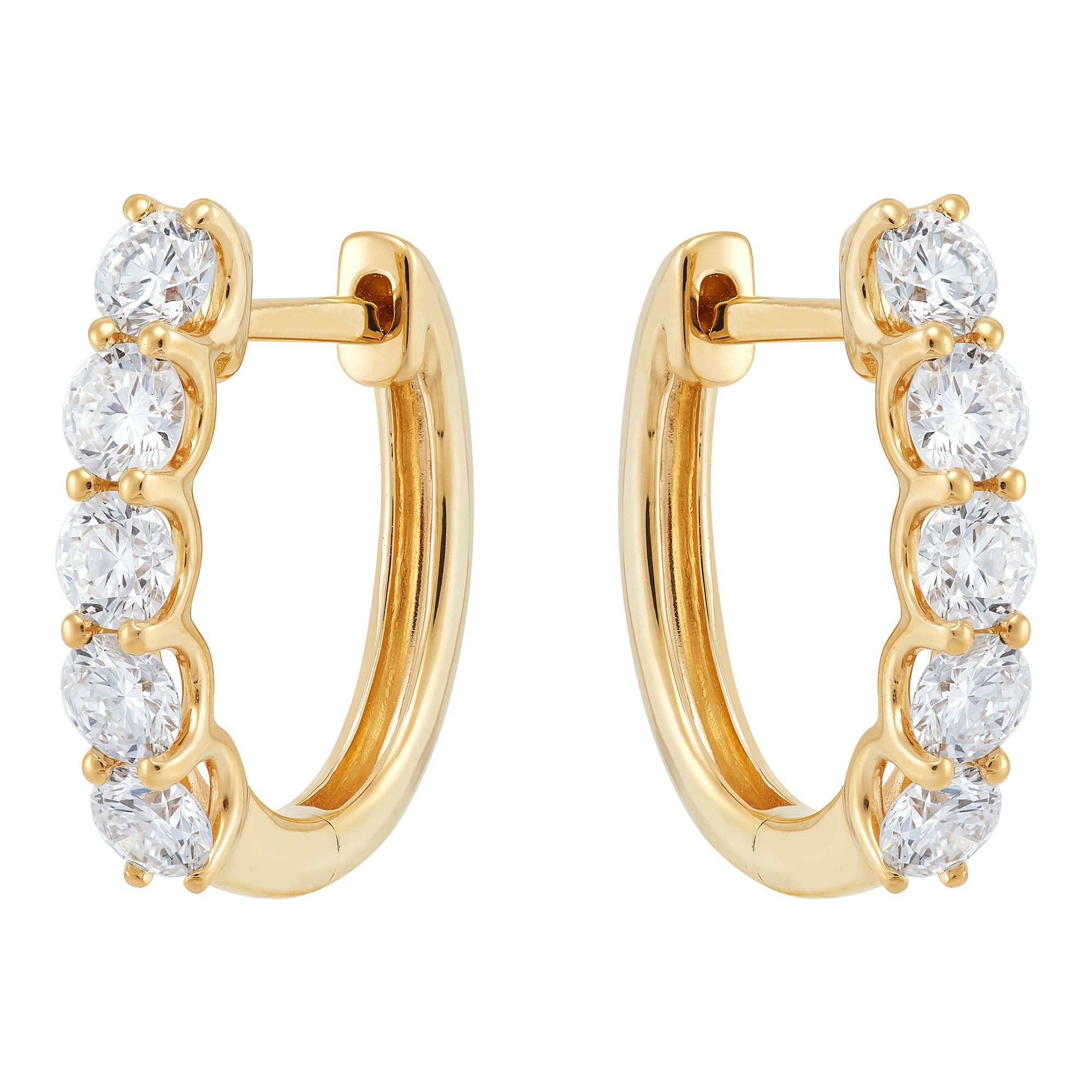Lab Diamond Hoops