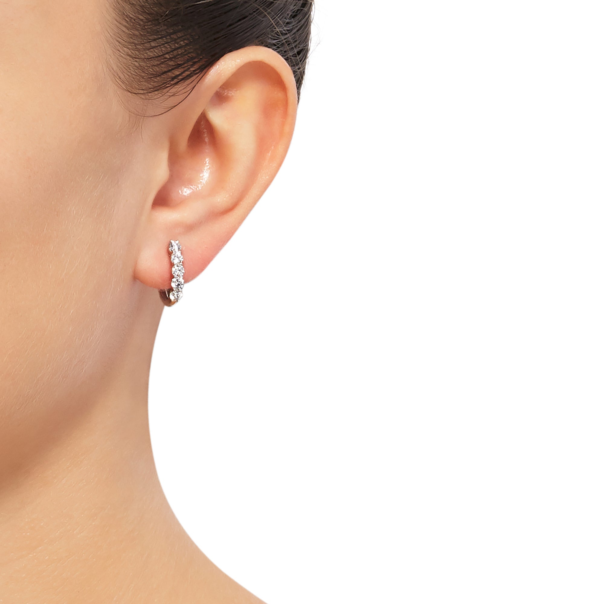 Lab Diamond Hoops