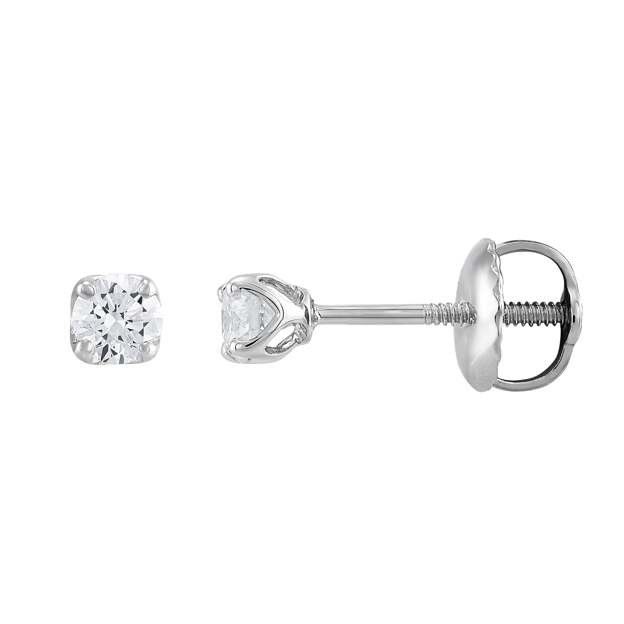 Four Prong Basket Studs