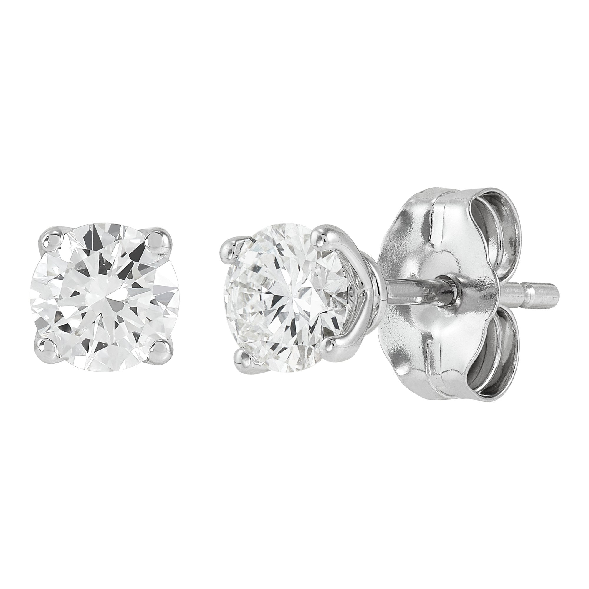 Four Prong Basket Studs