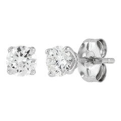 Four Prong Basket Studs
