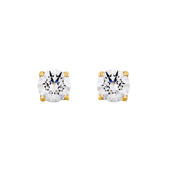 Four Prong Basket Studs
