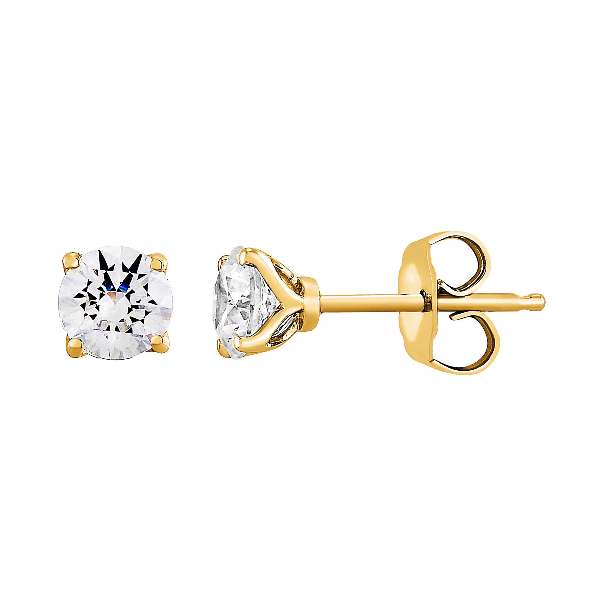 Four Prong Basket Studs