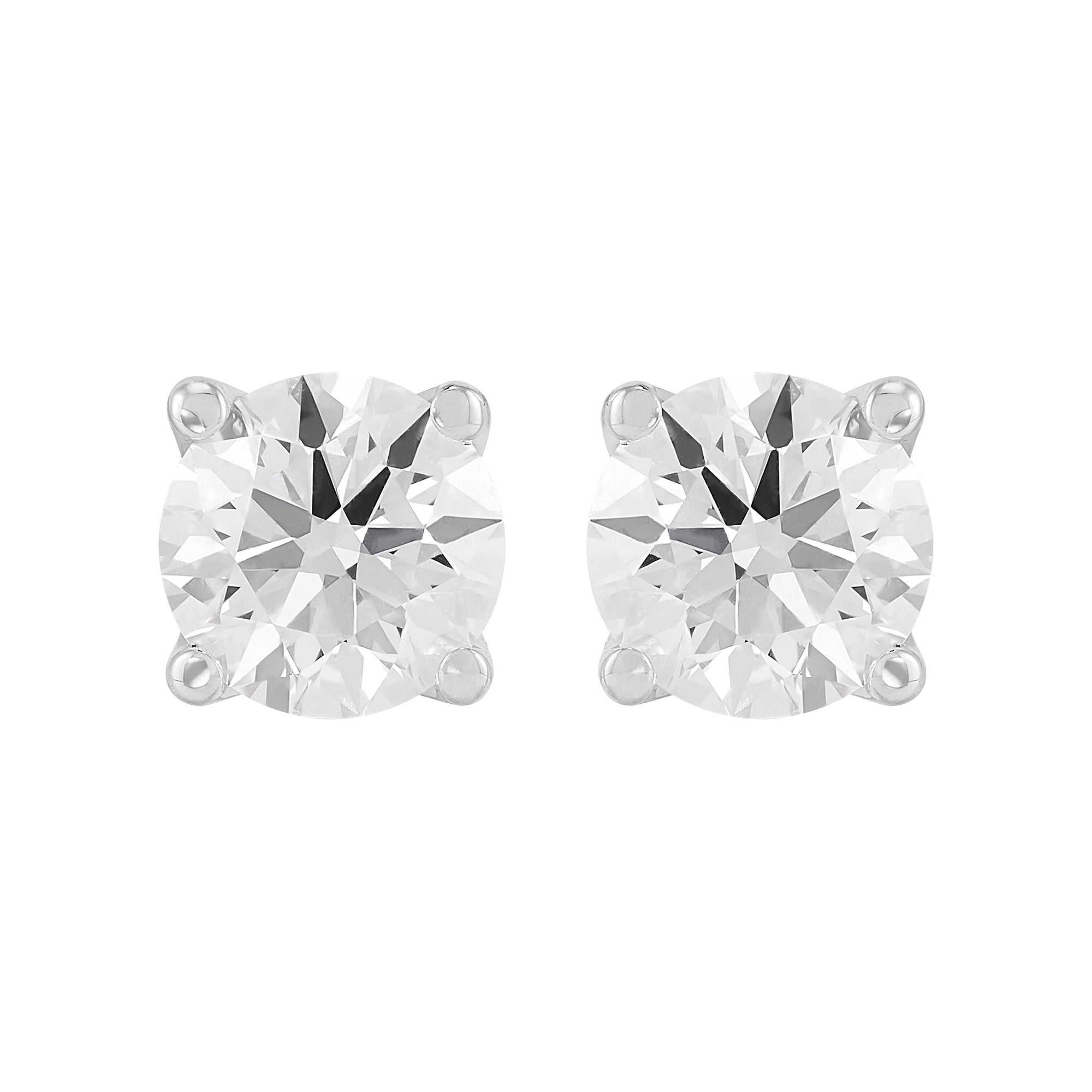 Four Prong Basket Studs