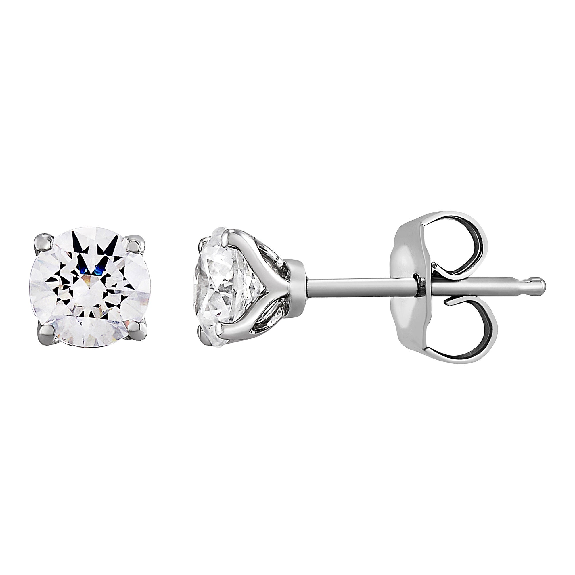 Four Prong Basket Studs