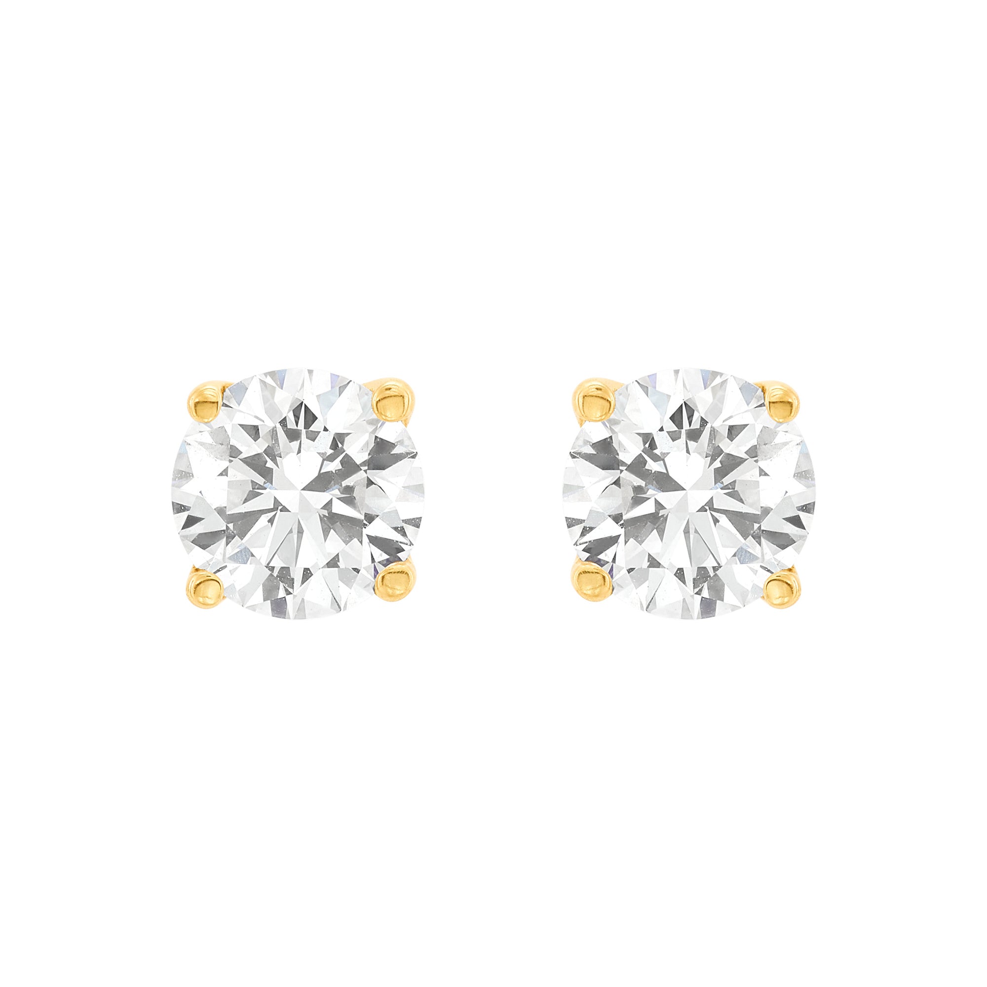Four Prong Basket Studs