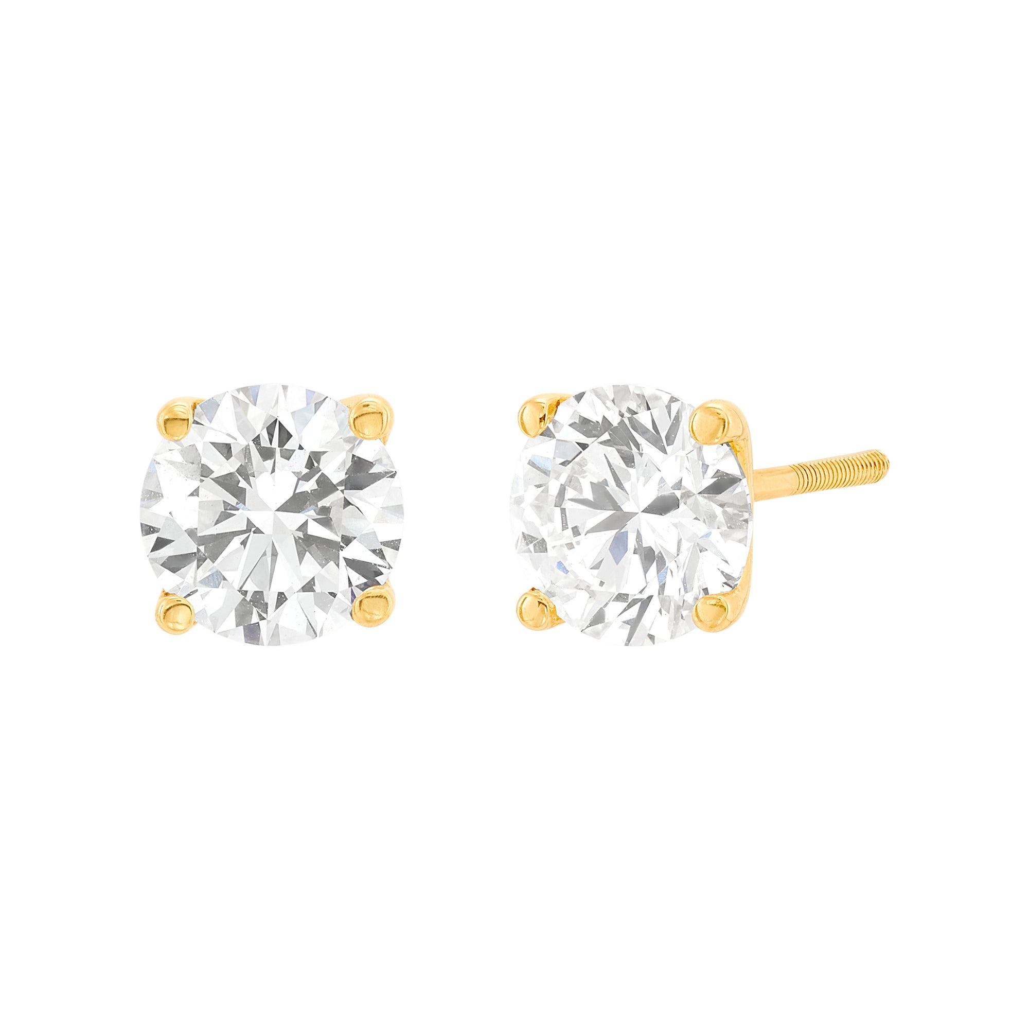 Four Prong Basket Studs