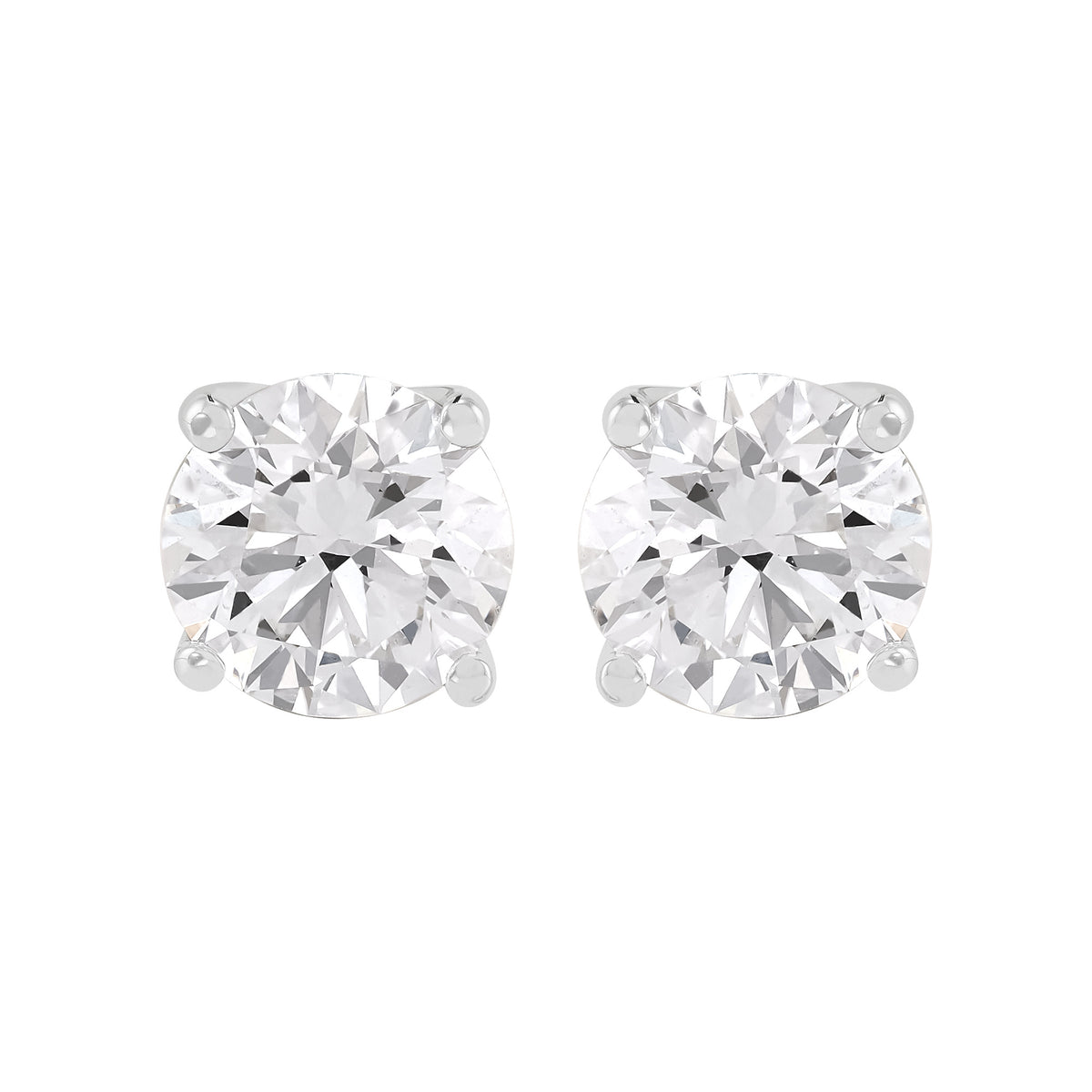 Four Prong Basket Studs