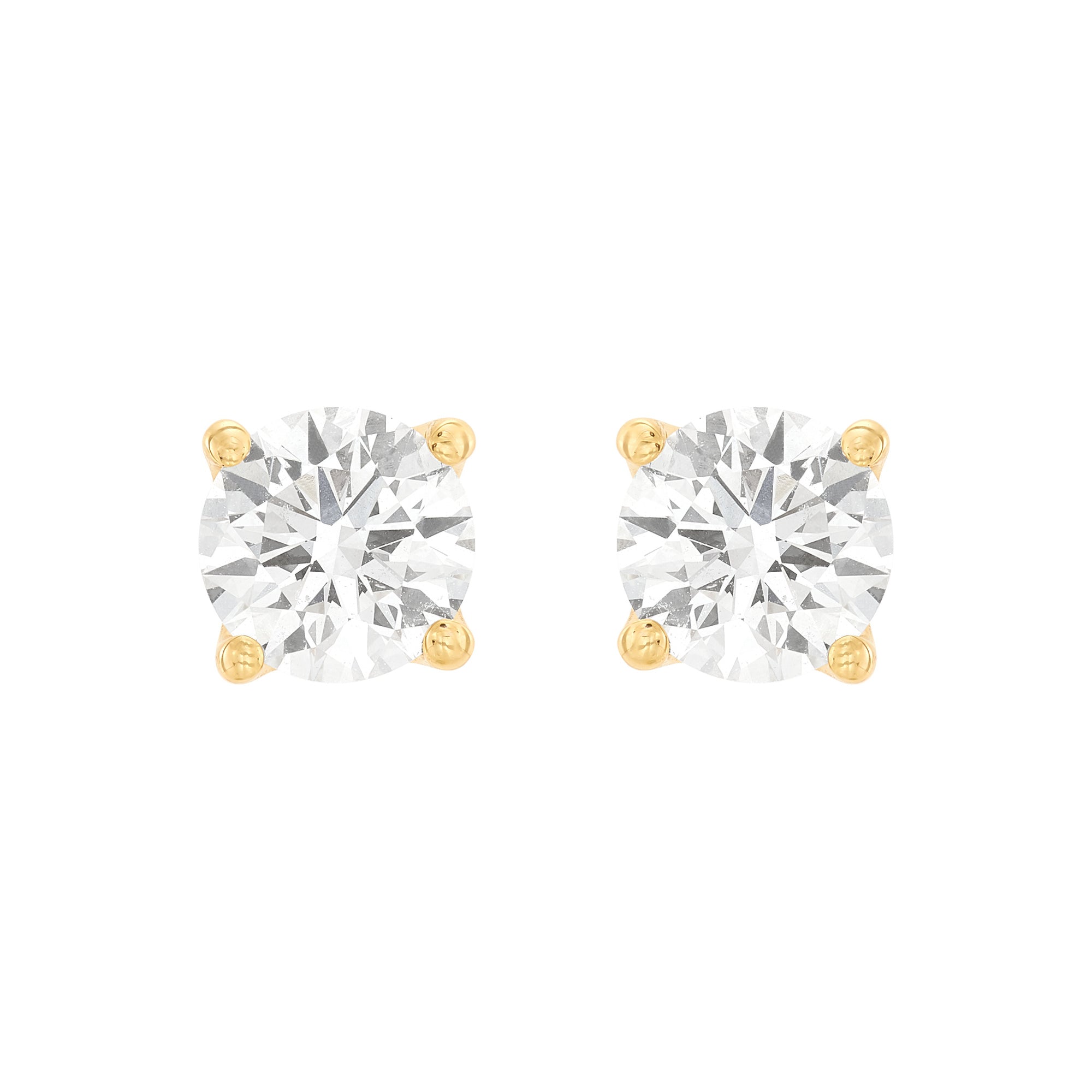 Four Prong Basket Studs