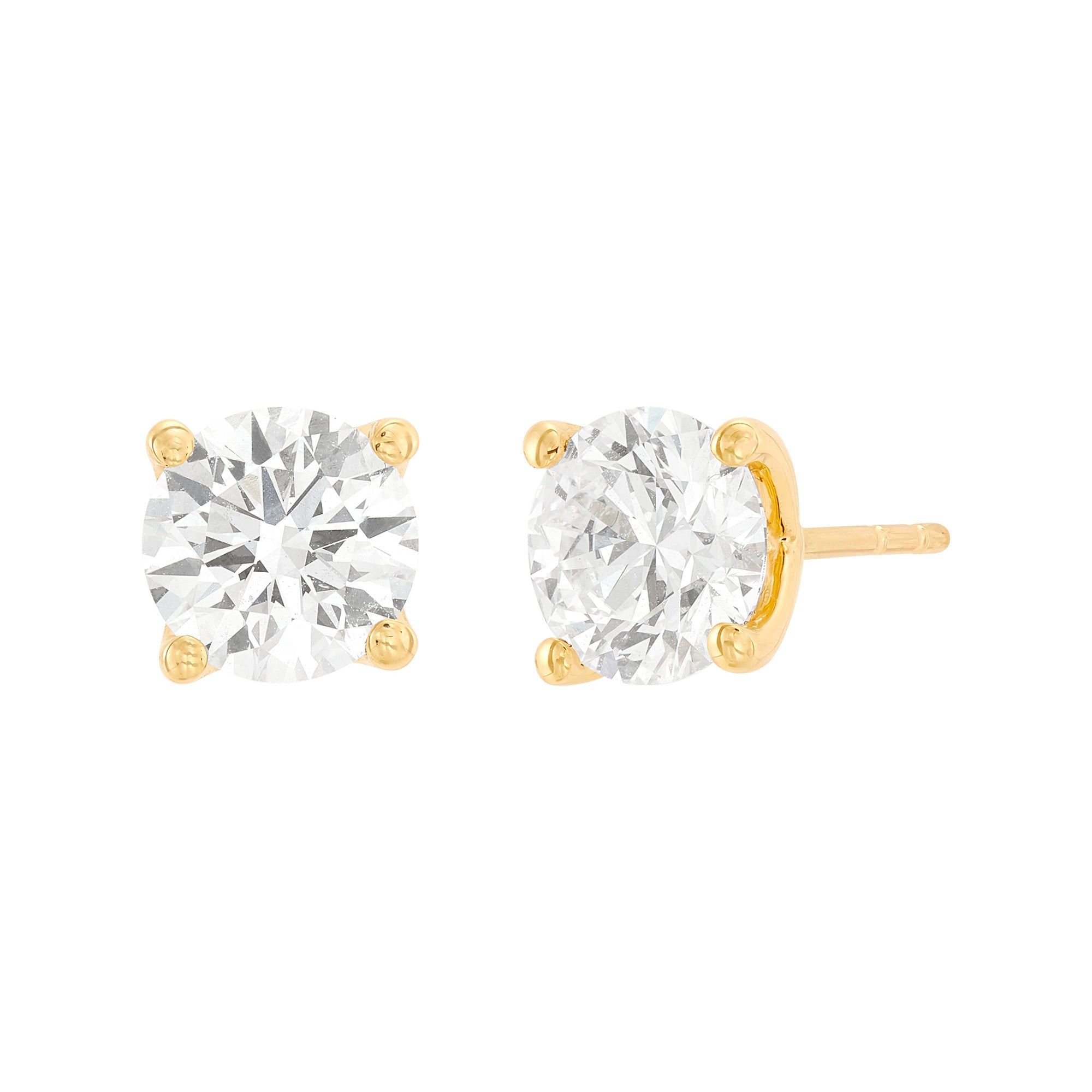 Four Prong Basket Studs