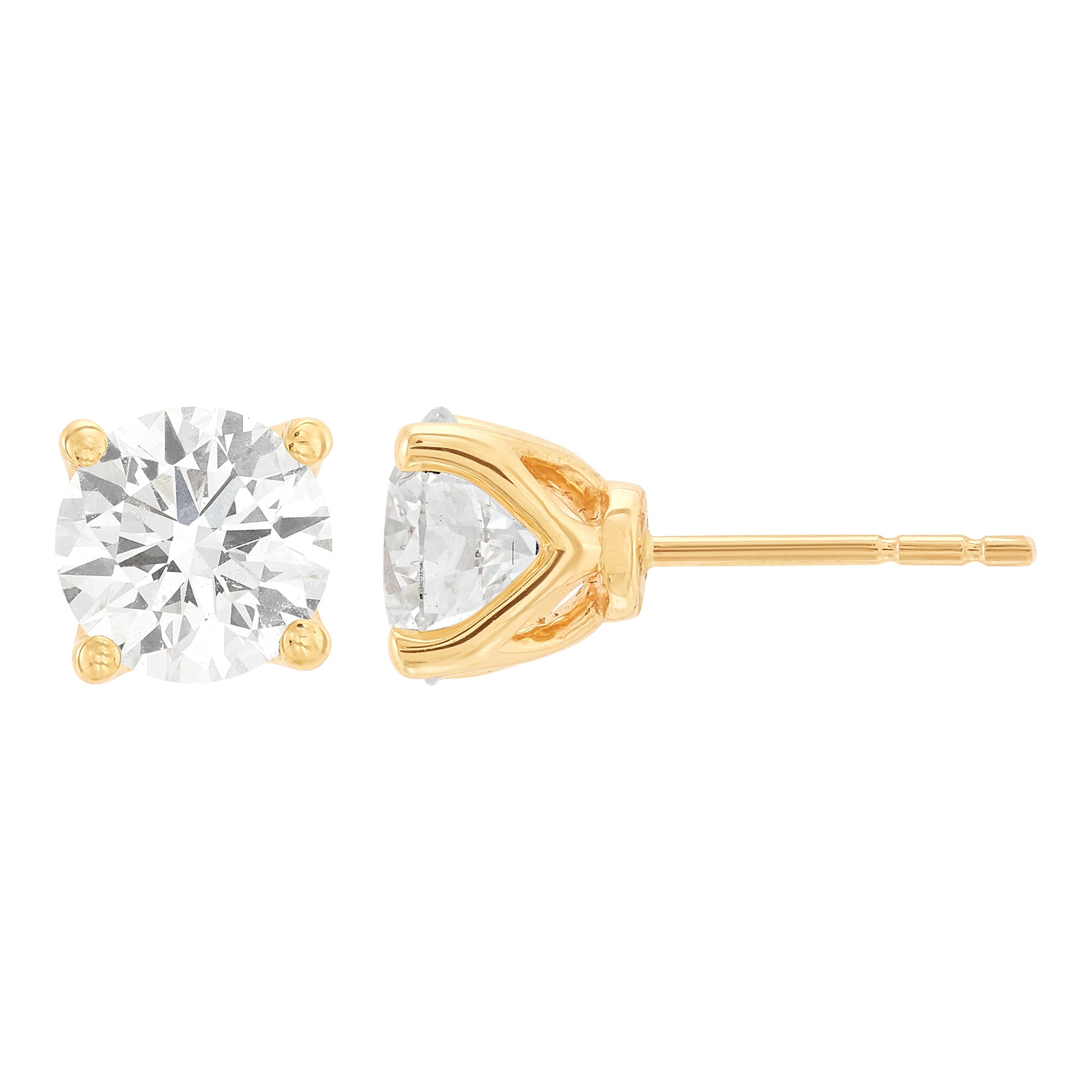 Four Prong Basket Studs