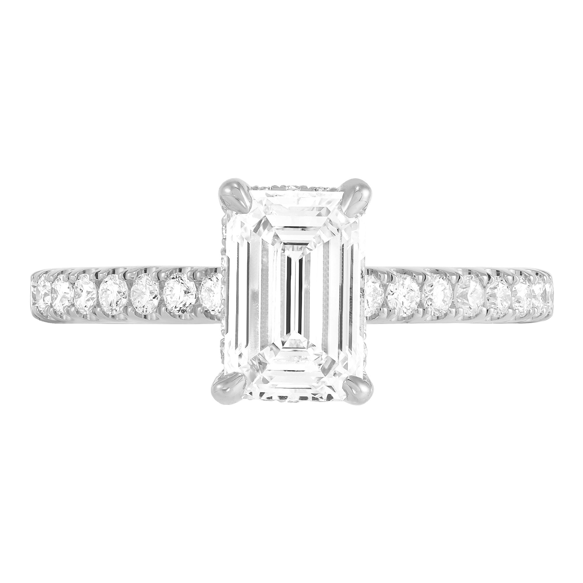 Hidden Halo Engagement Ring