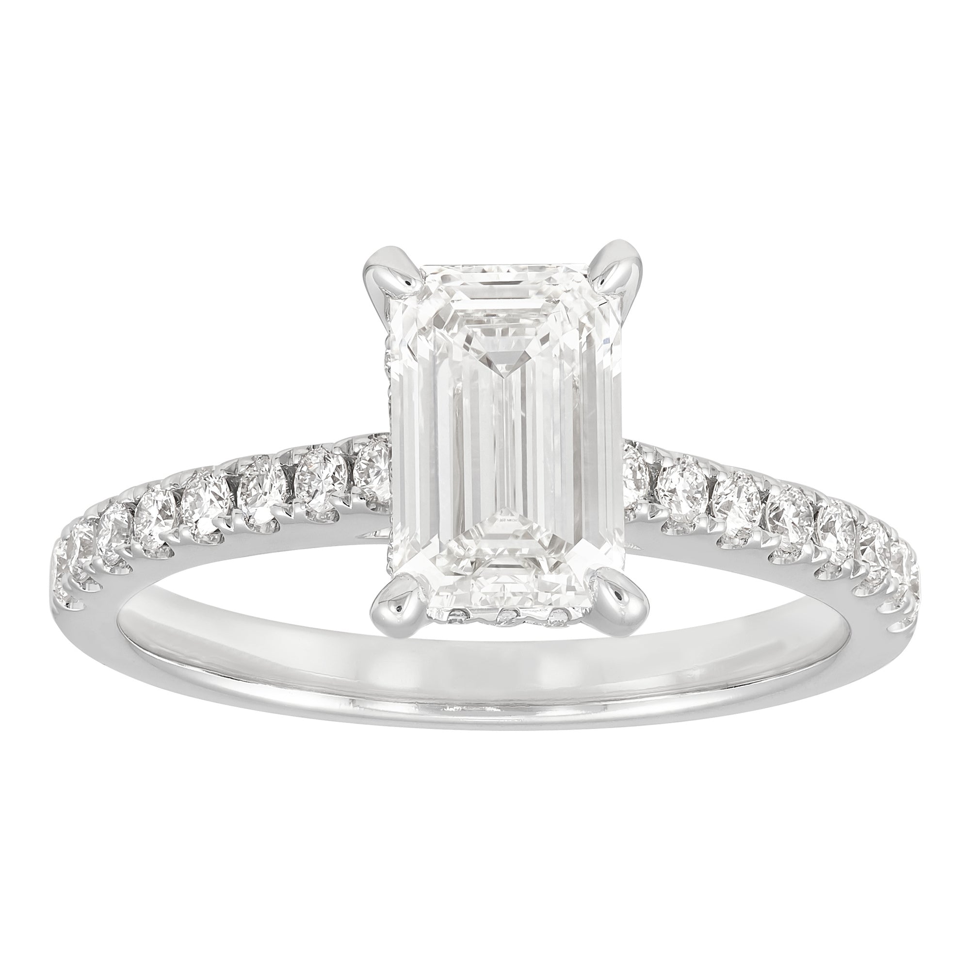 Hidden Halo Engagement Ring
