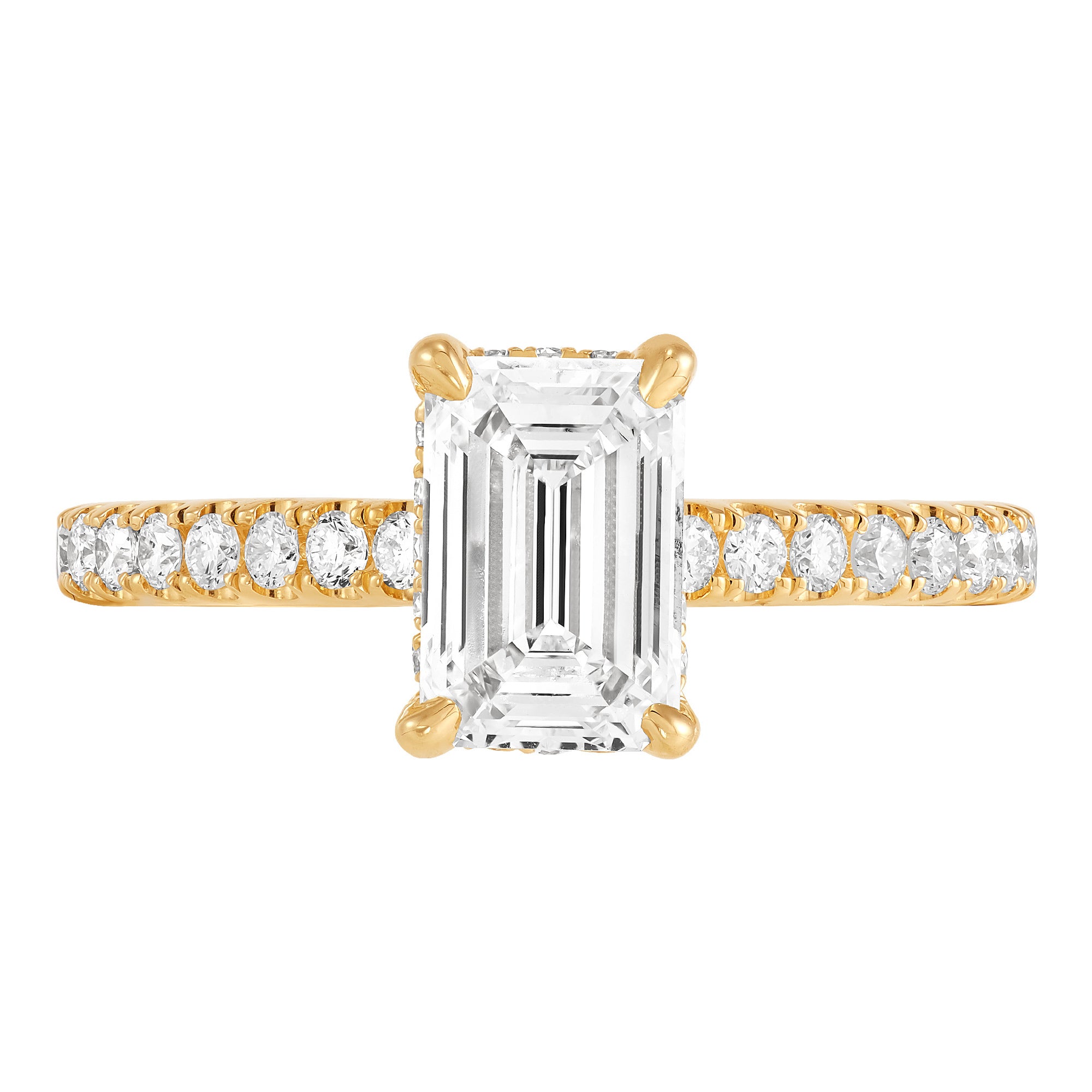 Hidden Halo Engagement Ring