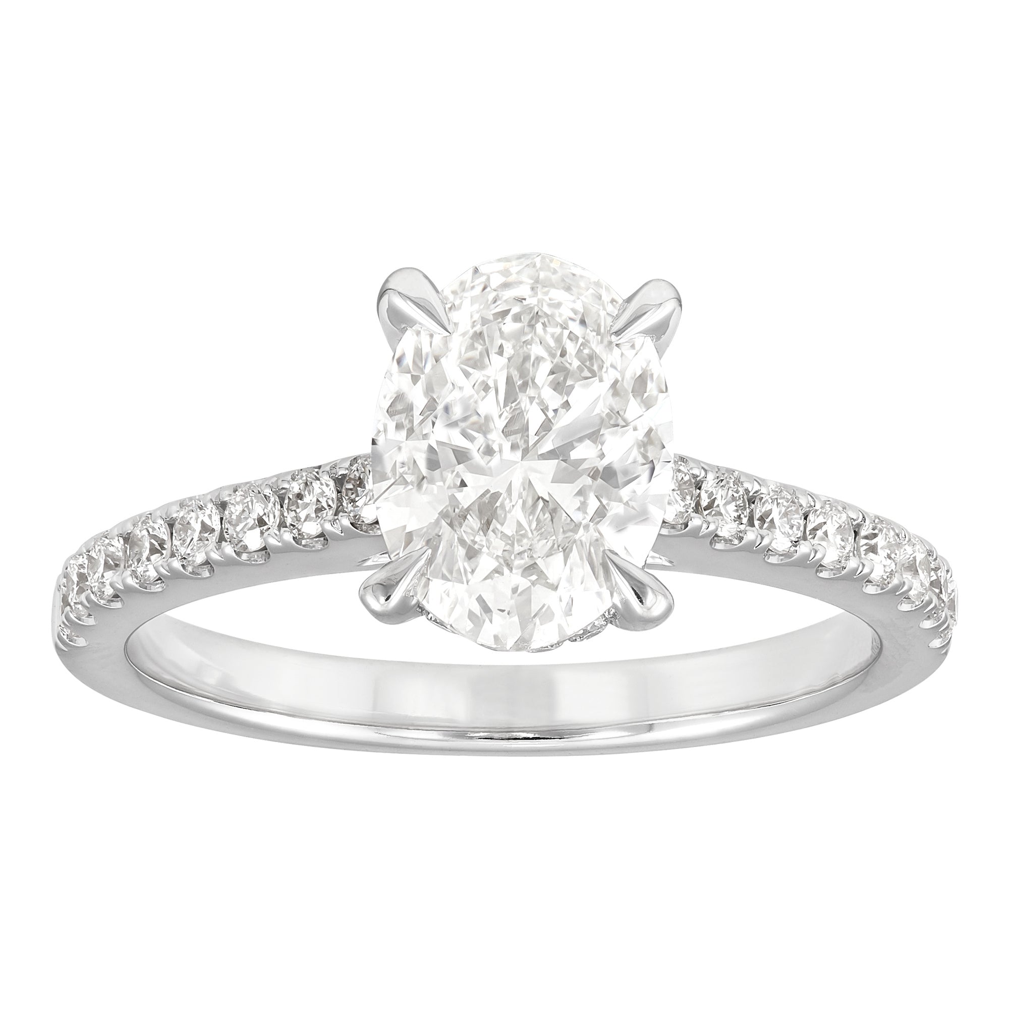 Hidden Halo Engagement Ring