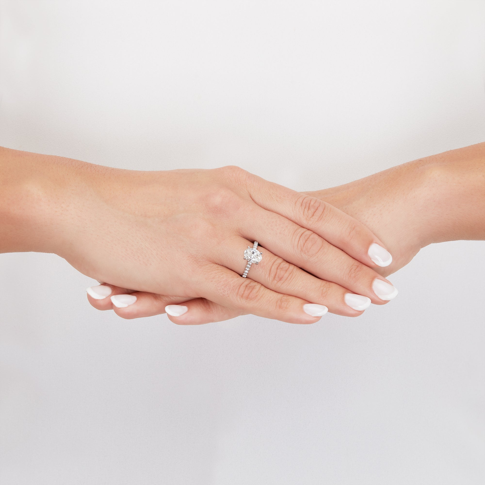 Hidden Halo Engagement Ring
