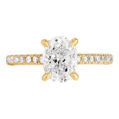 Hidden Halo Engagement Ring