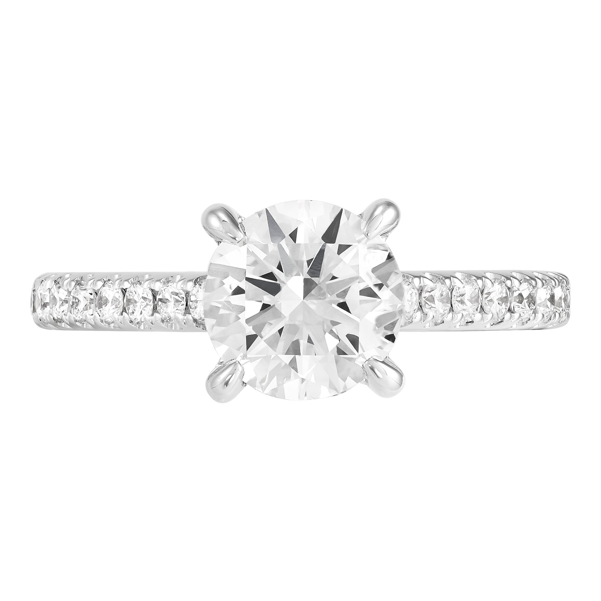Hidden Halo Engagement Ring