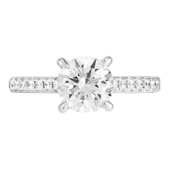 Hidden Halo Engagement Ring