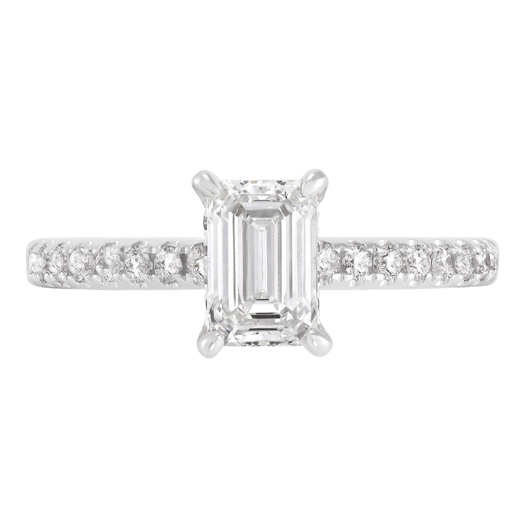 Hidden Halo Engagement Ring