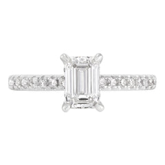Hidden Halo Engagement Ring