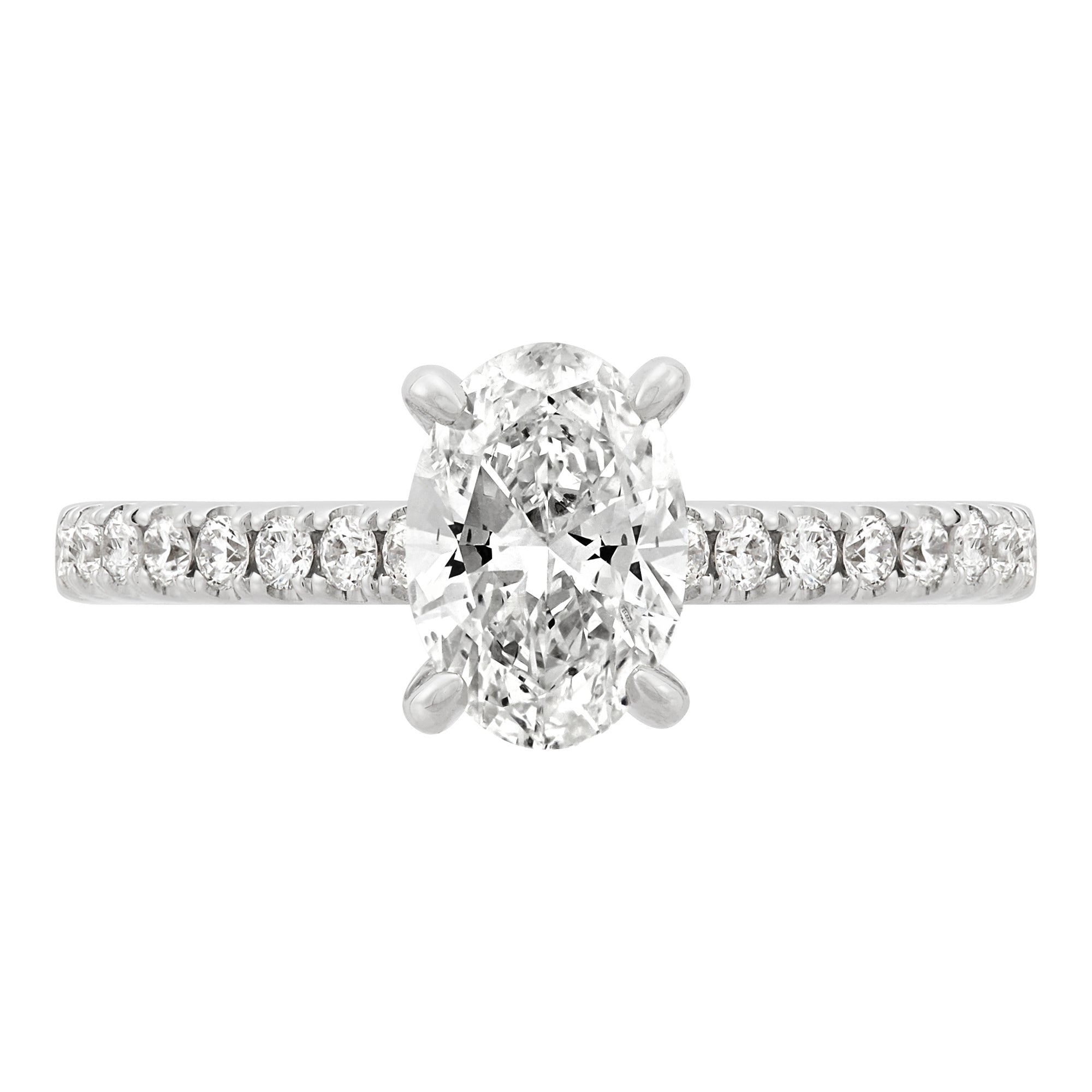 Hidden Halo Engagement Ring