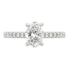 Hidden Halo Engagement Ring