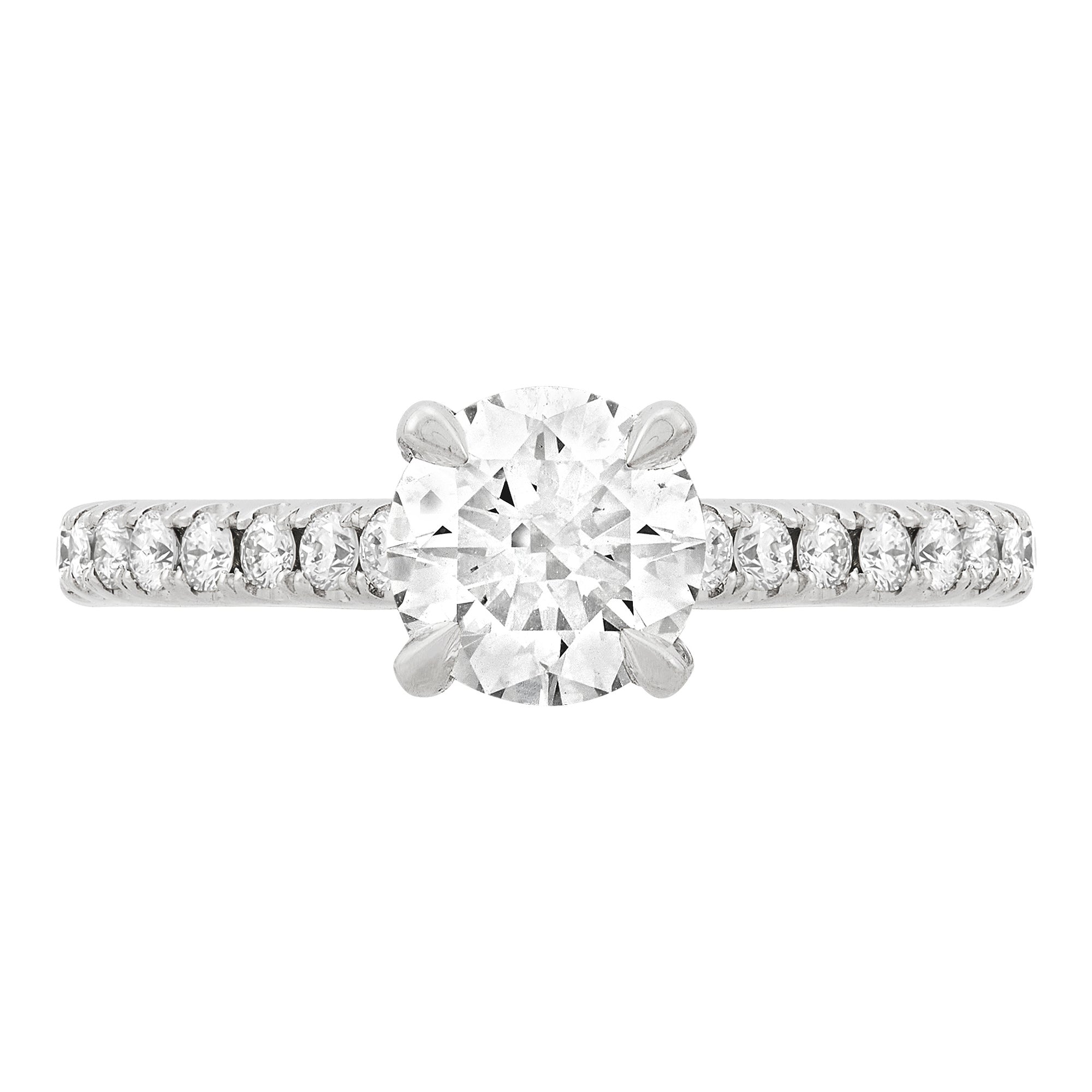 Hidden Halo Engagement Ring