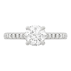 Hidden Halo Engagement Ring