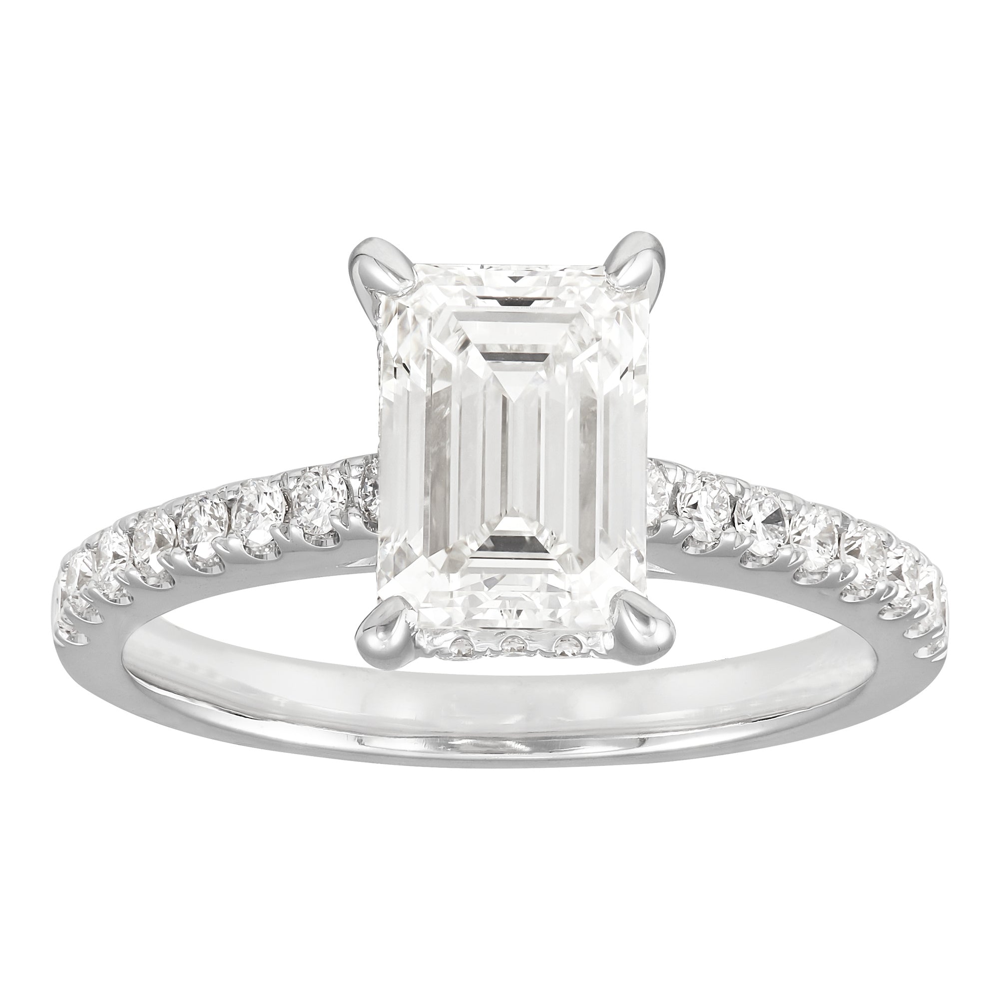 Hidden Halo Engagement Ring