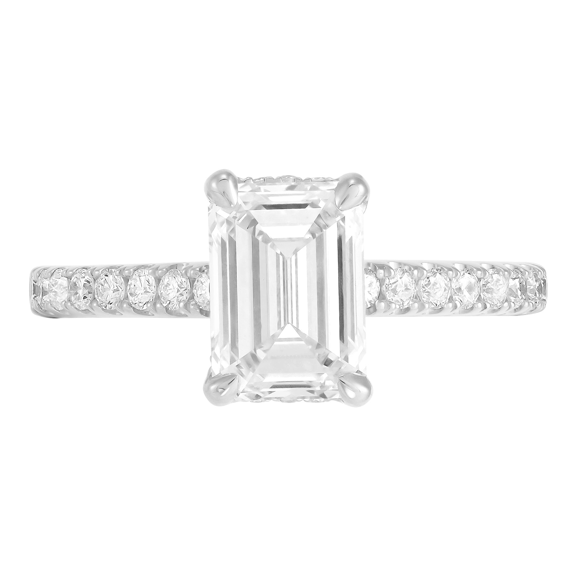 Hidden Halo Engagement Ring