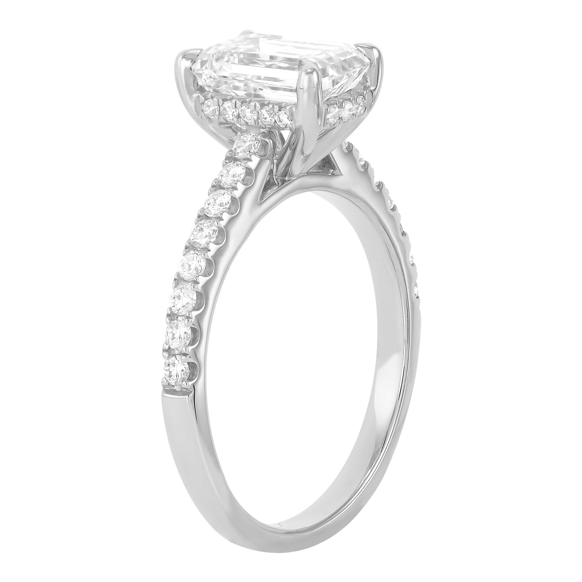 Hidden Halo Engagement Ring