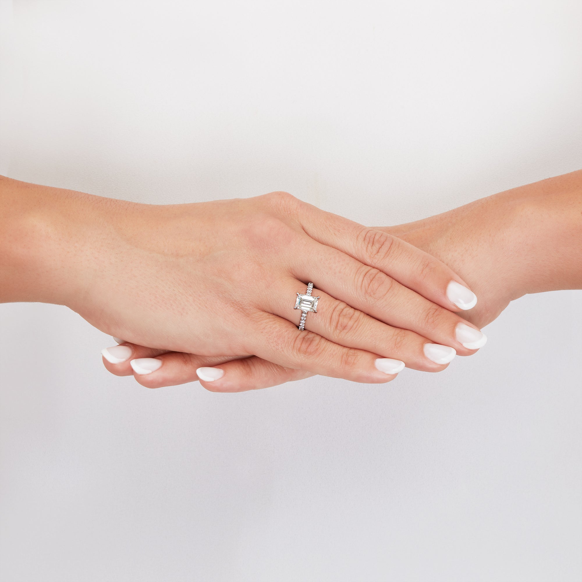 Hidden Halo Engagement Ring