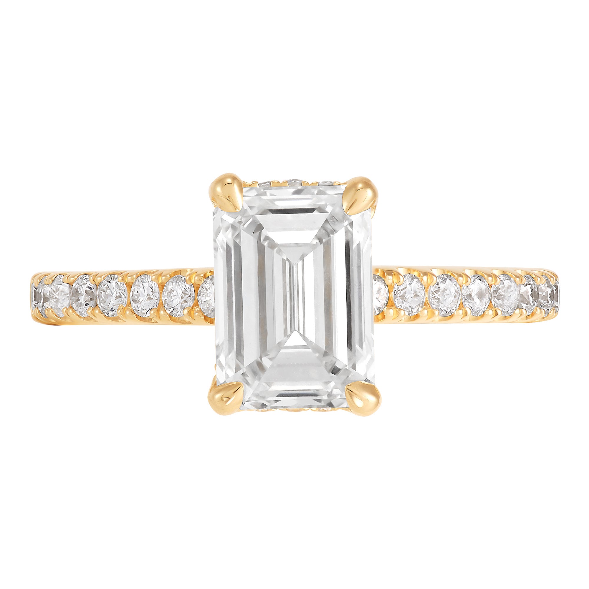 Hidden Halo Engagement Ring