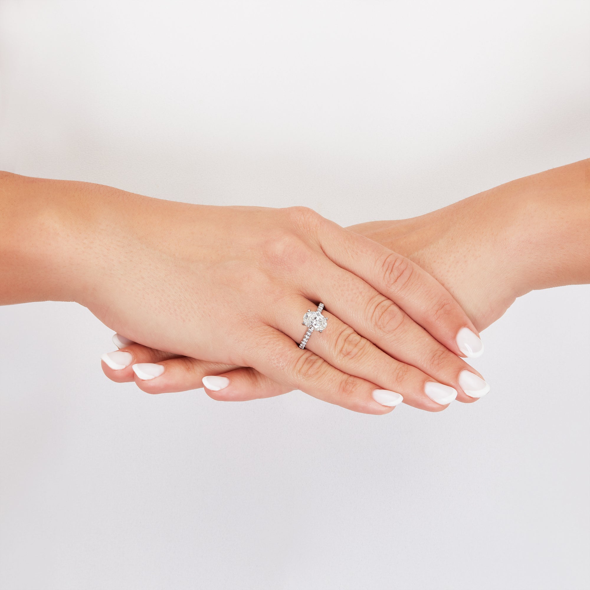 Hidden Halo Engagement Ring