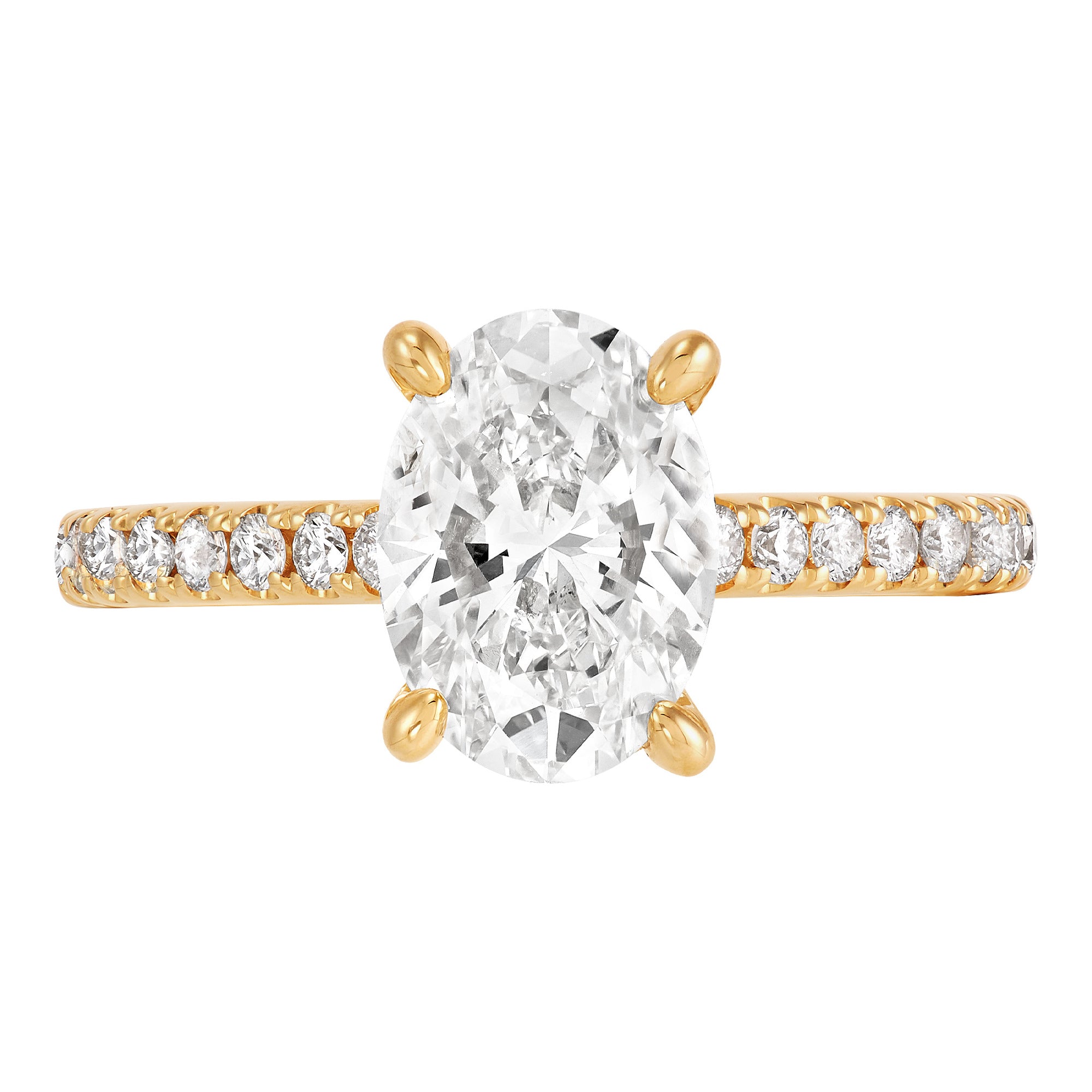 Hidden Halo Engagement Ring