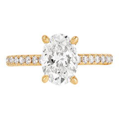 Hidden Halo Engagement Ring