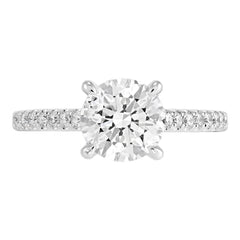 Hidden Halo Engagement Ring