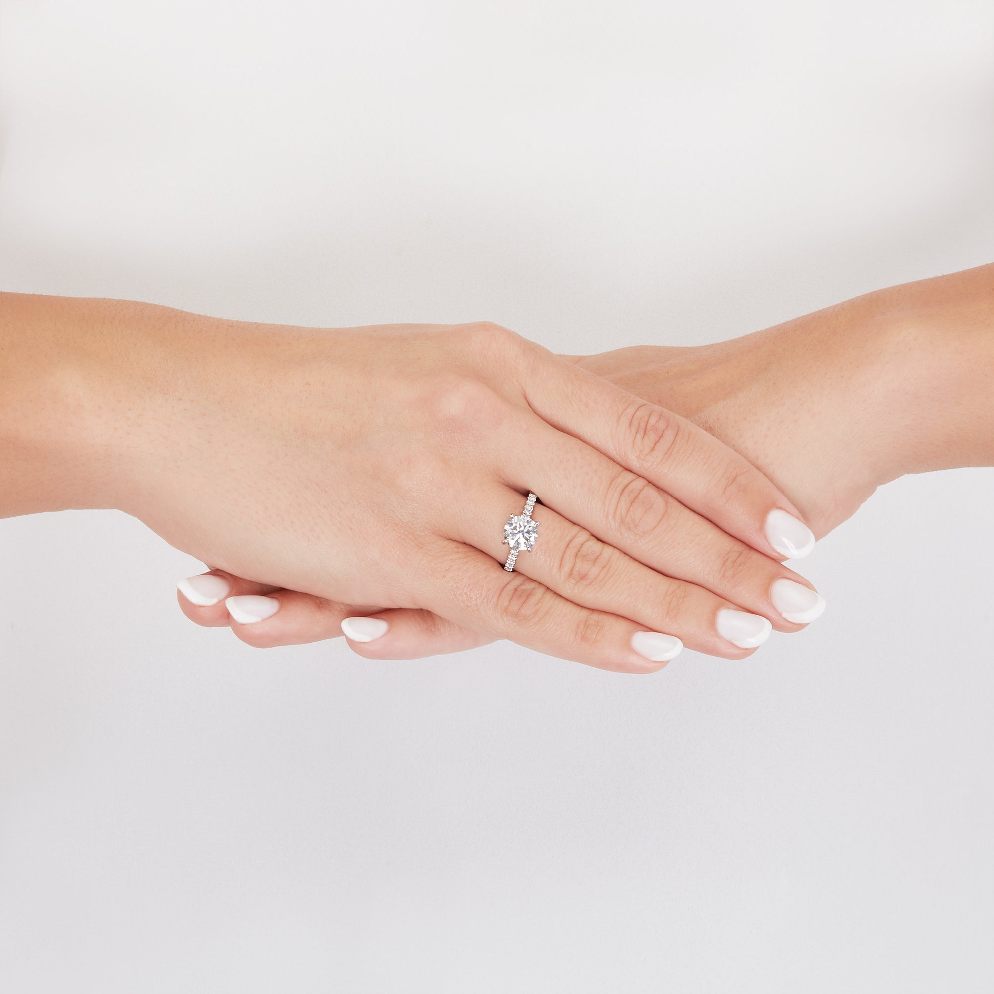 Hidden Halo Engagement Ring