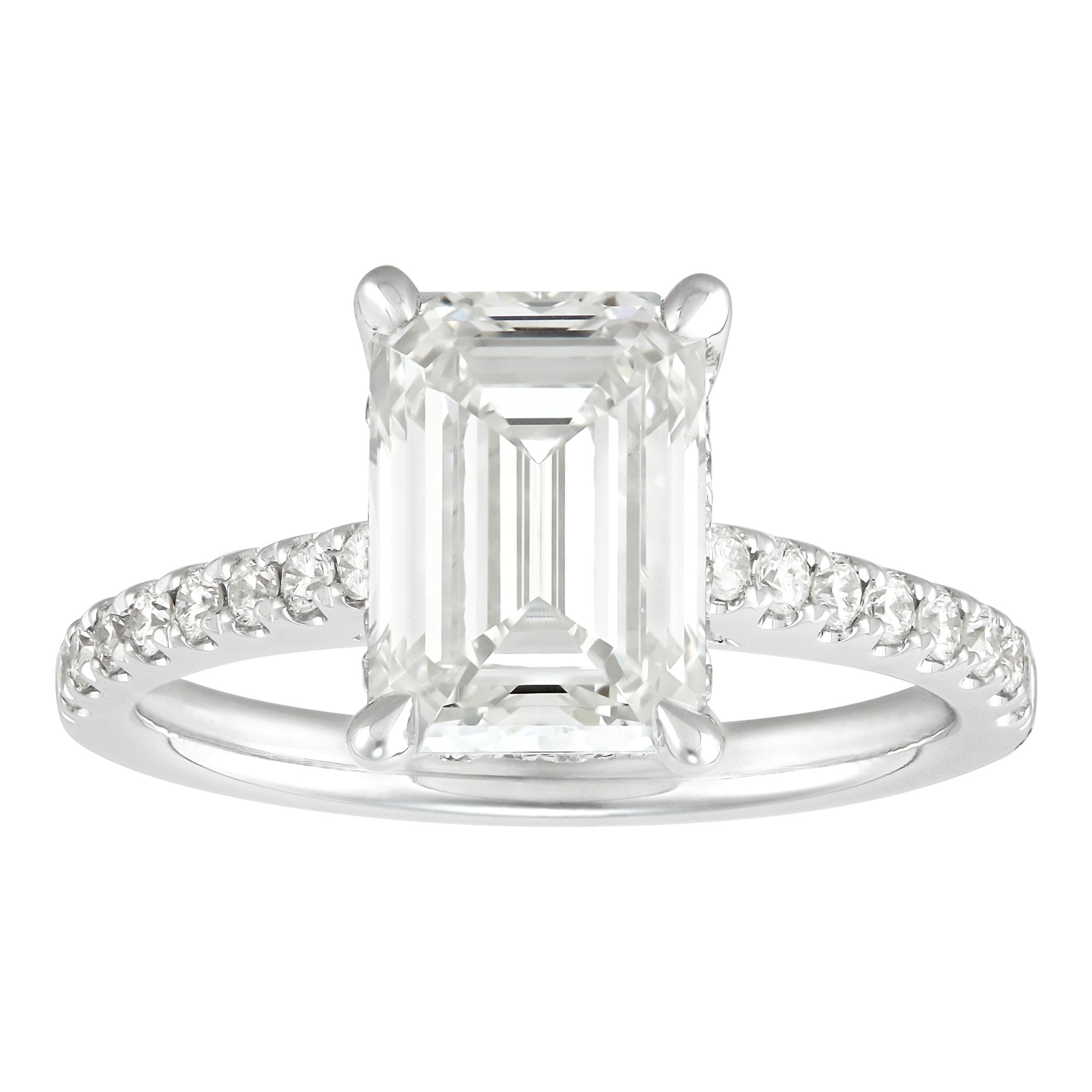 Hidden Halo Engagement Ring